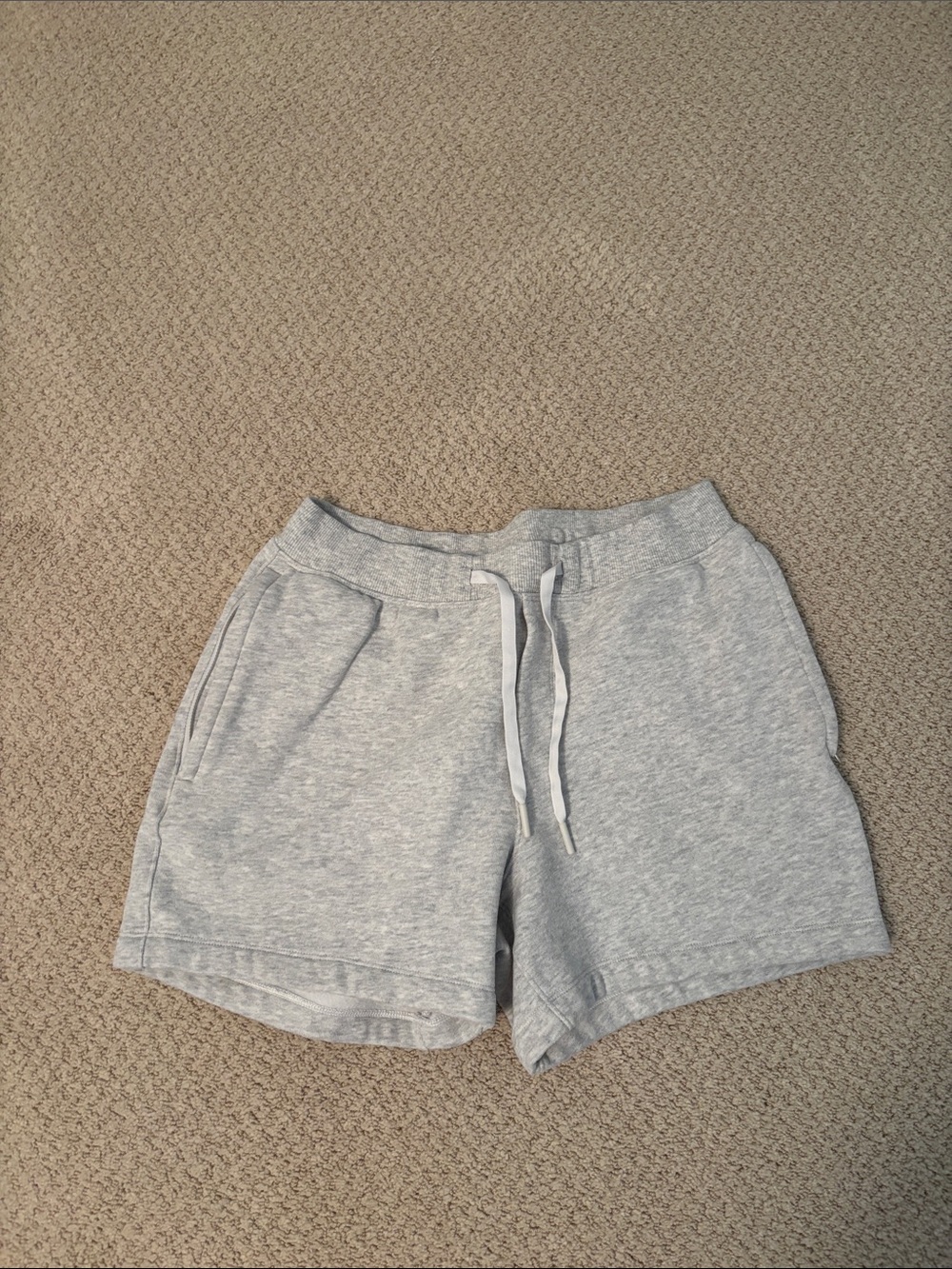 lululemon athletica Light Gray Men's Athletic Drawstring Shorts